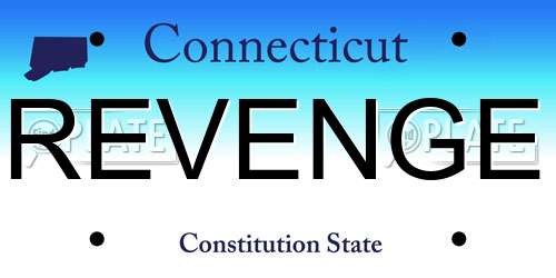 REVENGE Connecticut License Plate