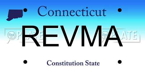 REVMA Connecticut License Plate