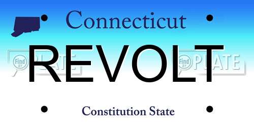 REVOLT Connecticut License Plate