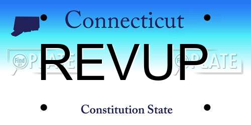 REVUP Connecticut License Plate