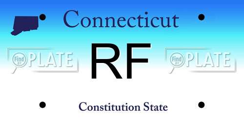RF Connecticut License Plate