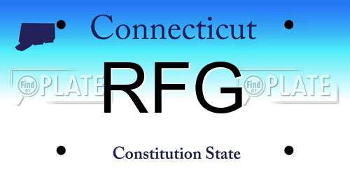 RFG Connecticut License Plate