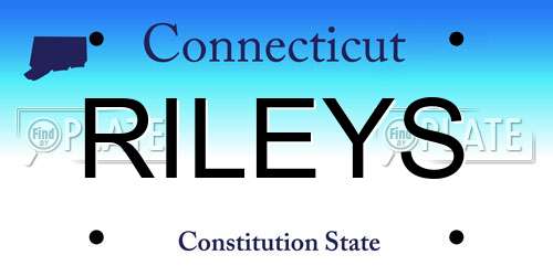 RILEYS Connecticut License Plate