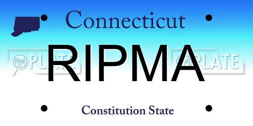 RIPMA Connecticut License Plate