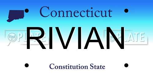 RIVIAN Connecticut License Plate