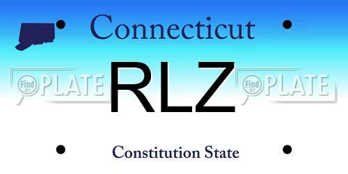 RLZ Connecticut License Plate