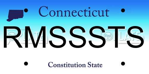 RMSSSTS Connecticut License Plate