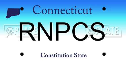 RNPCS Connecticut License Plate