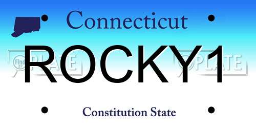 ROCKY1 Connecticut License Plate