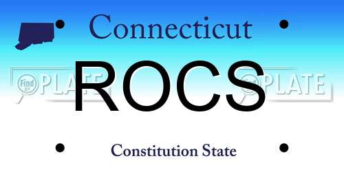 ROCS Connecticut License Plate