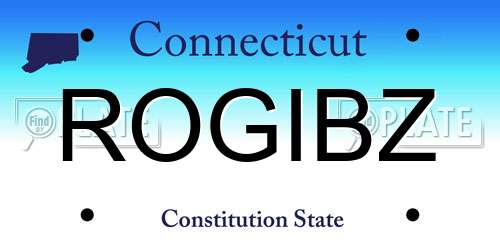 ROGIBZ Connecticut License Plate