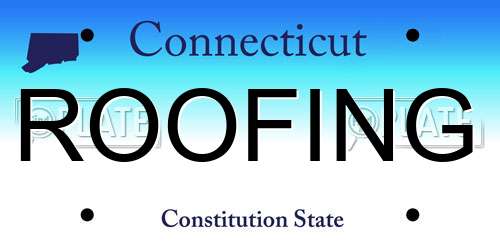 ROOFING Connecticut License Plate
