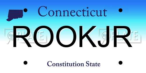 ROOKJR Connecticut License Plate