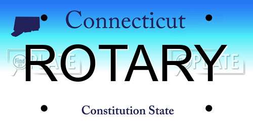 ROTARY Connecticut License Plate