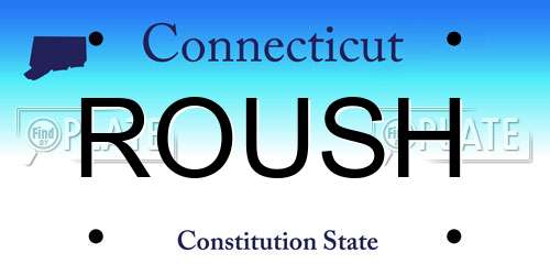 ROUSH Connecticut License Plate