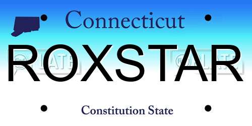 ROXSTAR Connecticut License Plate