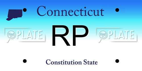 RP Connecticut License Plate