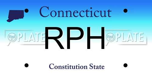 RPH Connecticut License Plate