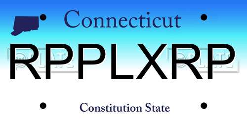 RPPLXRP Connecticut License Plate