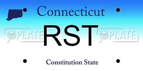 RST Connecticut License Plate