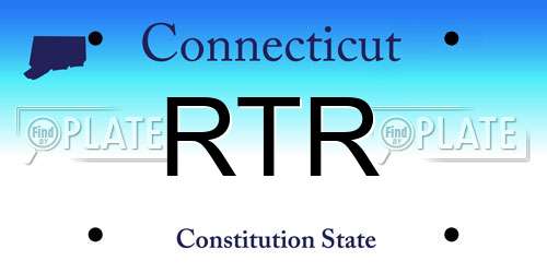 RTR Connecticut License Plate