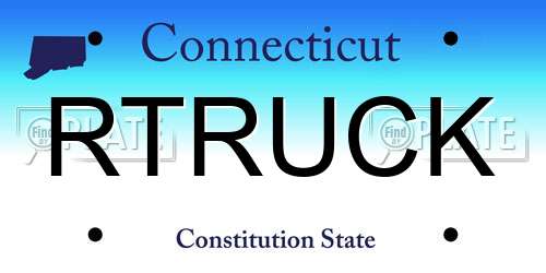 RTRUCK Connecticut License Plate