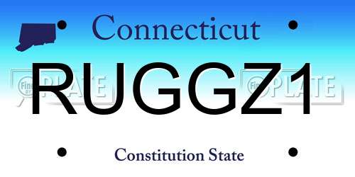 RUGGZ1 Connecticut License Plate
