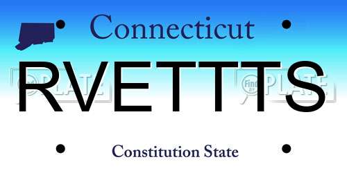 RVETTTS Connecticut License Plate