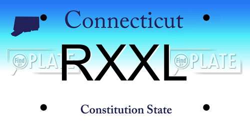 RXXL Connecticut License Plate