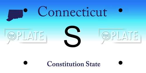 S Connecticut License Plate