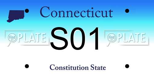 S01 Connecticut License Plate