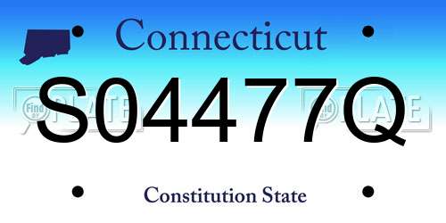 S04477Q Connecticut License Plate