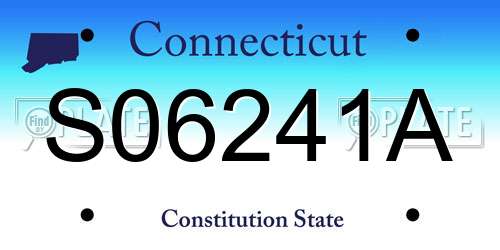 S06241A Connecticut License Plate