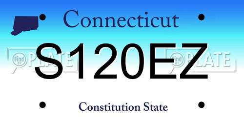 S120EZ Connecticut License Plate
