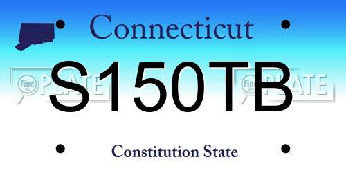 S150TB Connecticut License Plate