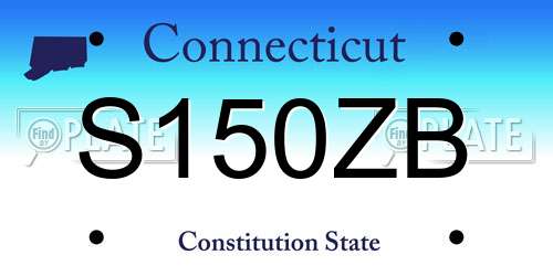 S150ZB Connecticut License Plate