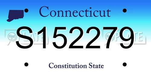 S152279 Connecticut License Plate