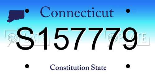 S157779 Connecticut License Plate