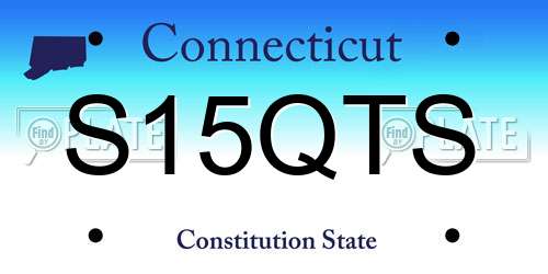 S15QTS Connecticut License Plate