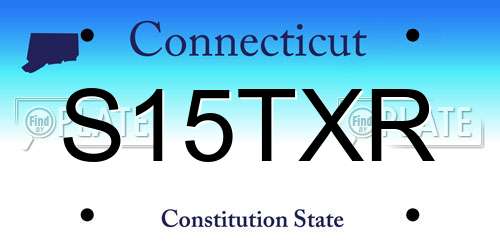 S15TXR Connecticut License Plate