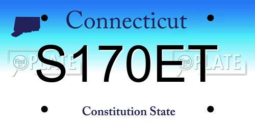 S170ET Connecticut License Plate