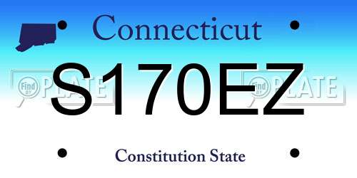 S170EZ Connecticut License Plate