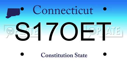 S17OET Connecticut License Plate