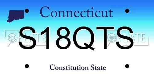 S18QTS Connecticut License Plate