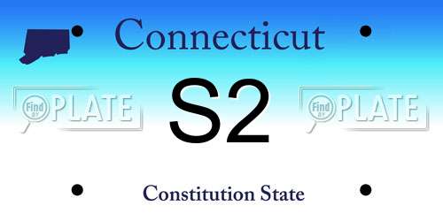 S2 Connecticut License Plate