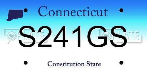 S241GS Connecticut License Plate