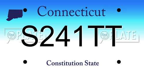 S241TT Connecticut License Plate