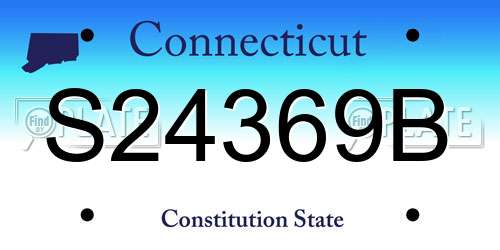S24369B Connecticut License Plate