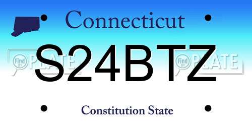 S24BTZ Connecticut License Plate