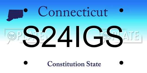 S24IGS Connecticut License Plate